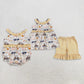 Sibling Baby Girls Kids Farm Animals Flower Tops Shorts Set Romper Summer Clothes RTS