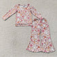 Sibling Baby Girls Kids Long Sleeves Pumpkins Ghosts Flower Shirts Bell Pants Fall Sets Clothes RTS