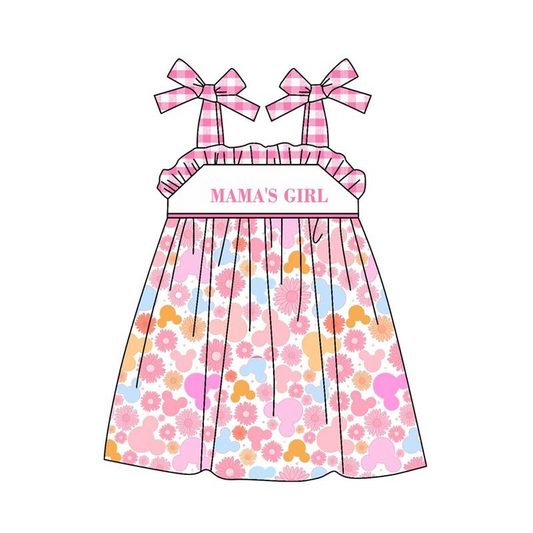 Moq 3 Pre-order GSD0954 Mama's Girl Cartoon loral Dress