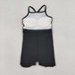 Baby Girls Toddler Sleeveless Black Yoga Shorts Knee Length Dress Ruffle Clothes RTS