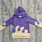 Baby Kids Toddler Long Sleeves Team Purple Drip Hoodie Shirt Tops RTS