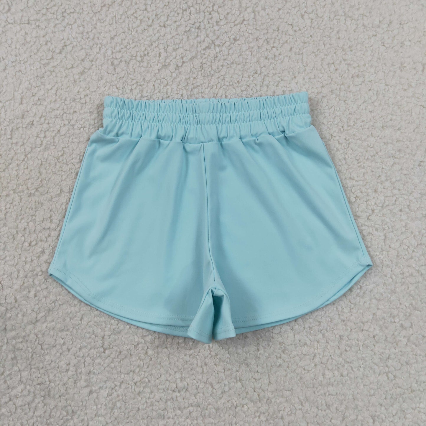 Baby Girls Kids Light Blue Shorts Bottoms Yoga Active Clothes RTS