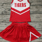 Baby Girl Sleeveless Red Team Tops Shorts Skirt Outfit Clothes Set
