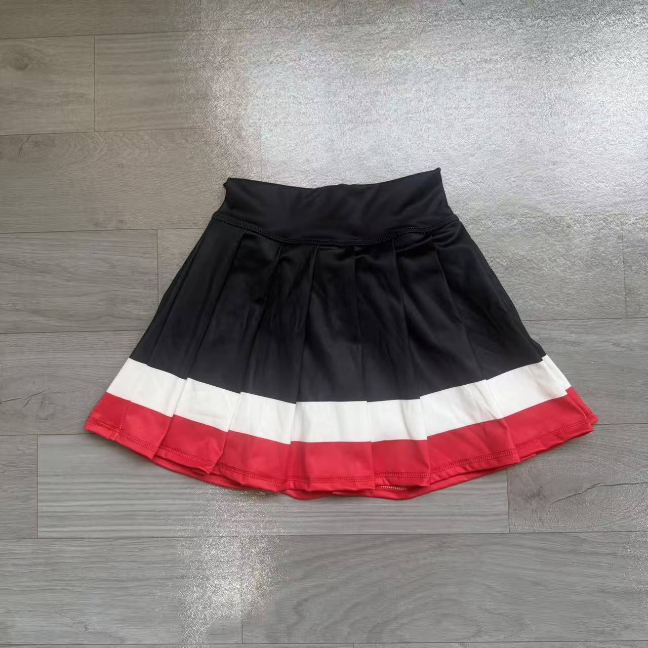 ( No moq ) Preorder Baby Girls Kids Red Buttons Shirt Skirt Shorts Yoga Active Set Clothes