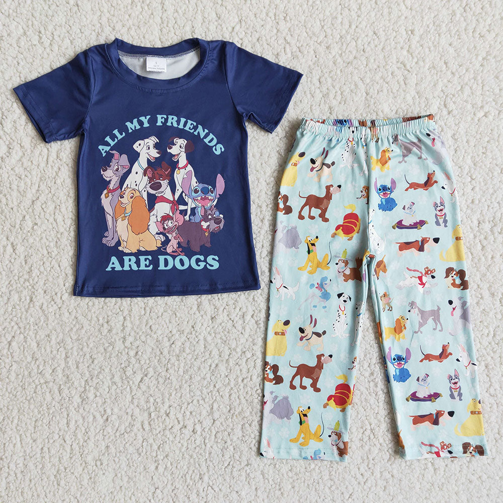 Promotion Baby Boy dog friends Pants Set