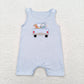 Baby Boy Embroidery Dog Fishing Sibling Romper Clothes Set