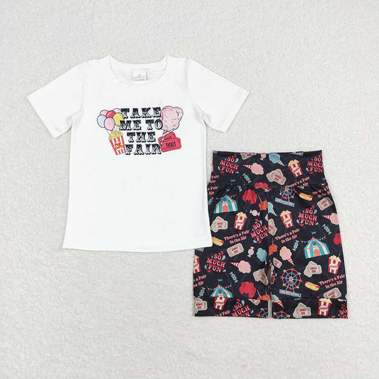 Baby Girl Take Me To The Fair Shirt Shorts Clothes Set