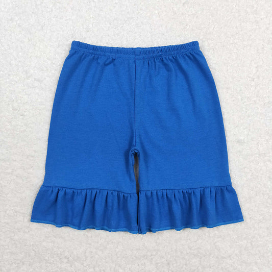 Baby Girl Summer Blue Cotton Shorts