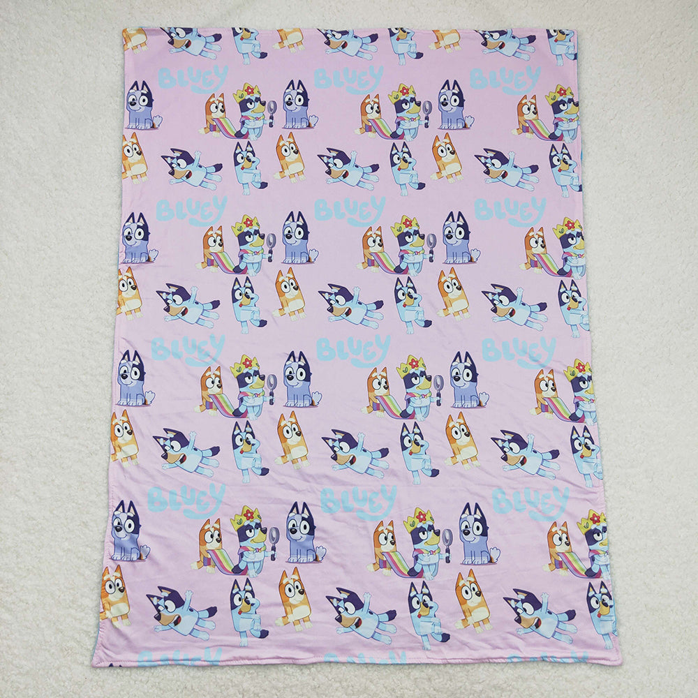 Baby Girl Dogs Pink Blanket