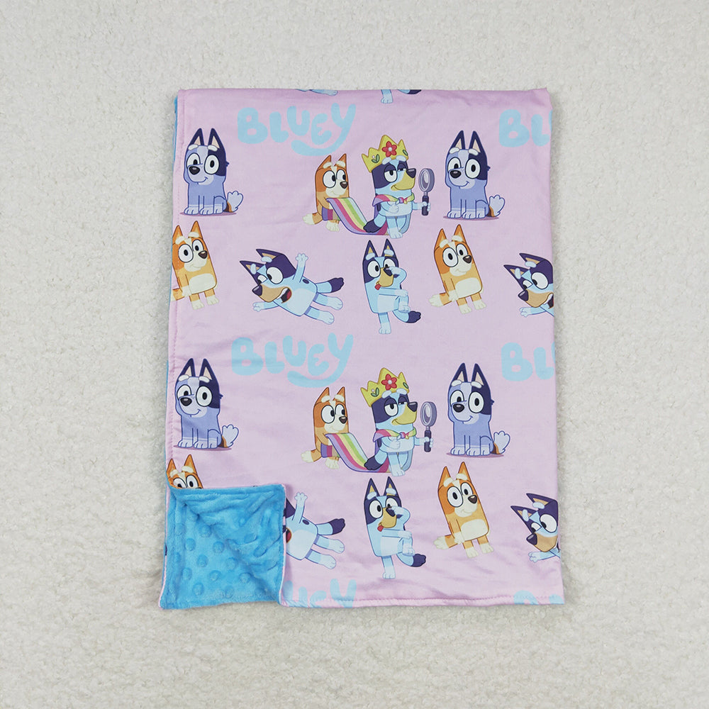 Baby Girl Dogs Pink Blanket