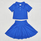 Baby Girl Buttons Shirt Skirt Shorts Sibling Active Wear Clothes Set