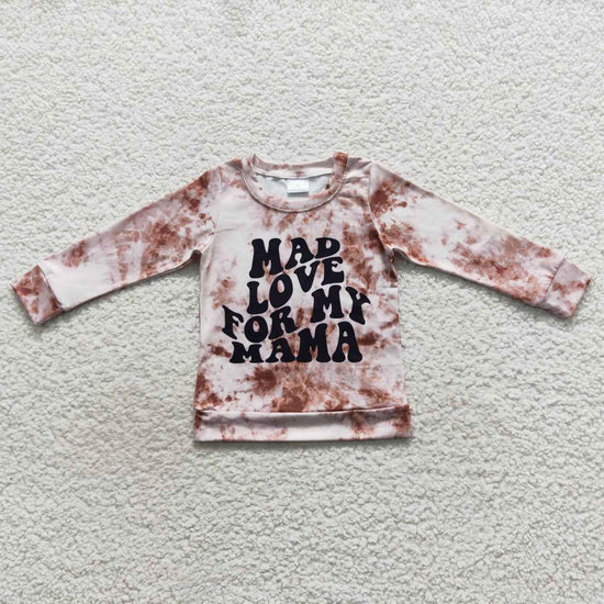 Baby Girl Adult Long Sleeves Mama Tie Dye Sibling Family Shirt Tops