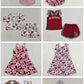 Sibling Baby Boys Girls Elephant Shirt Shorts Dresses Sets Team Clothes RTS
