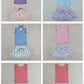 Sibling Baby Girls Kids Short Sleeves Shirts Flower Skirts Shorts Yoga Active Sets Clothes RTS