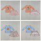 Baby Girl Long Sleeves Embroidery Pumpkin Bows Shirt Leopard Skort Sibling Fall Set RTS