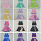 Sibling Baby Girls Kids Sleeveless Vests Bows Skirts Shorts Yoga Active Clothes Sets RTS