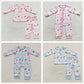 Sibling Boys Girls Kids Cookies Milks Santa Christmas Zipper Romper Pajamas Sets RTS