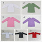 Sibling Girls Long Sleeves Cotton Tee Shirt Kids Tops RTS