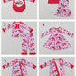 Sibling Girls Kids Valentine's Hearts Trucks Romper Dress Sets Clothes RTS