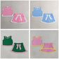 Sibling Baby Girls Kids Sleeveless Cotton Tops Pockets Skirts Shorts Sets Summer Clothes RTS