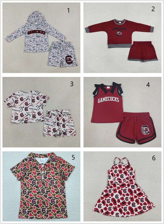 Sibling Baby Boys Girls Chicken Shirts Shorts Dresses Sets Team Clothes RTS