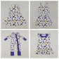 Sibling Baby Girl Kids Cheer Purple Bows Football Team Zipper Romper Dress Set RTS