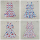 Sibling Baby Girls Kids Flags Bows Tops Skirts Shorts Sets 4th of July Yoga Active Clothes