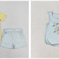 Baby Boy Embroidery Planes Sibling Romper Clothes Set