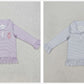 Sibling Girls Kids Long Sleeves Embroidery Bows Shoes Zipper Shirt Tops