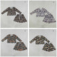 Sibling Baby Girls Kids Long Sleeves Shirts Scallop Pockets Skirts Shorts Camo Sets Clothes RTS