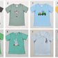 Sibling Boys Kids Short Sleeves Embroidery Rabbits Cross Eggs Easter Shirt Tops