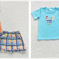 Baby Boy Girl Embroidery Chicken Summer Sibling Outfit Shorts Set