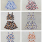 Baby Girl Toddler Sleeveless Cheer Bows Team Vest Tops Skorts Sibling Yoga Active Set RTS