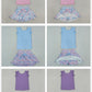 Sibling Baby Girls Kids Short Sleeves Shirts Flower Skirts Shorts Yoga Active Sets Clothes RTS