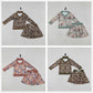 Sibling Baby Girls Southern Camo Long Sleeve Top Skirt Shorts Clothes Sets