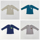 Sibling Baby Boy Long Sleeves Embroidery Tractor Dog Duck Deer Buttons Shirt Tops RTS