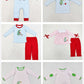 Sibling Boys Girls Long Sleeves Christmas Embroidery Tree Dog Romper Dress Set RTS