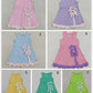 Sibling Baby Girls Kids Sleeveless Bows Yoga Scallop Shorts Dresses Clothes RTS