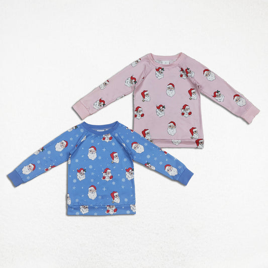 Baby Boy Girl Long Sleeves Santa Christmas Shirt Sibling Tops Clothes RTS