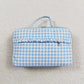 Baby Girl Blue Checkered Bags Lunch Boxes