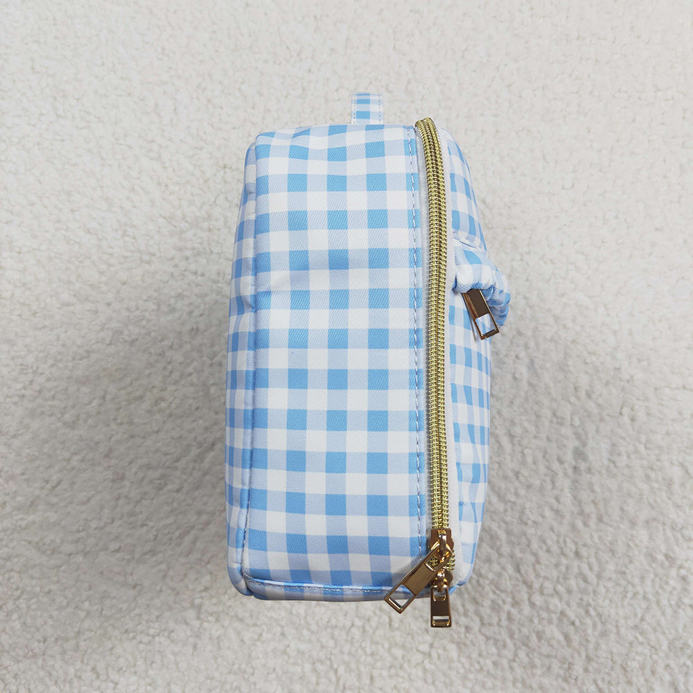 Baby Girl Blue Checkered Bags Lunch Boxes