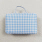 Baby Girl Blue Checkered Bags Lunch Boxes