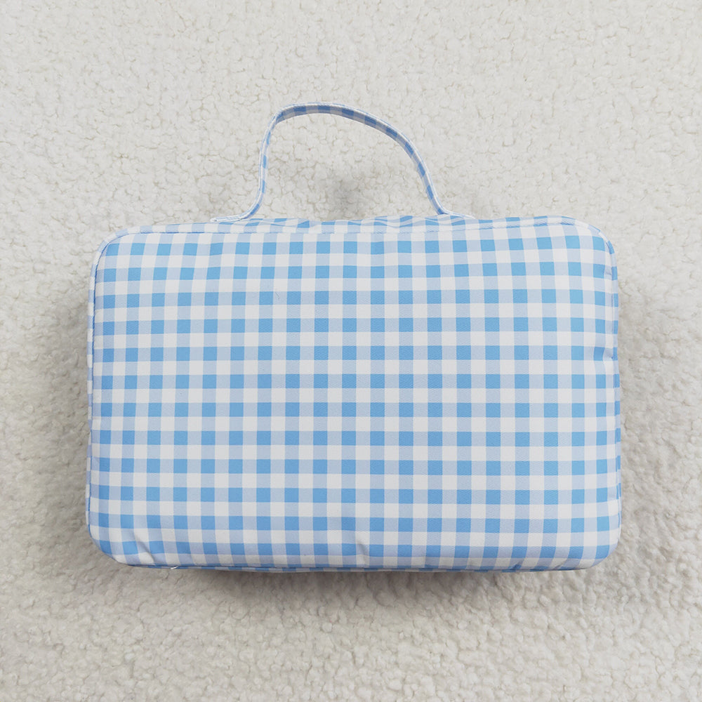 Baby Girl Blue Checkered Bags Lunch Boxes