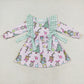 Baby Girl Christmas Face Bows Plaid Pink Dress