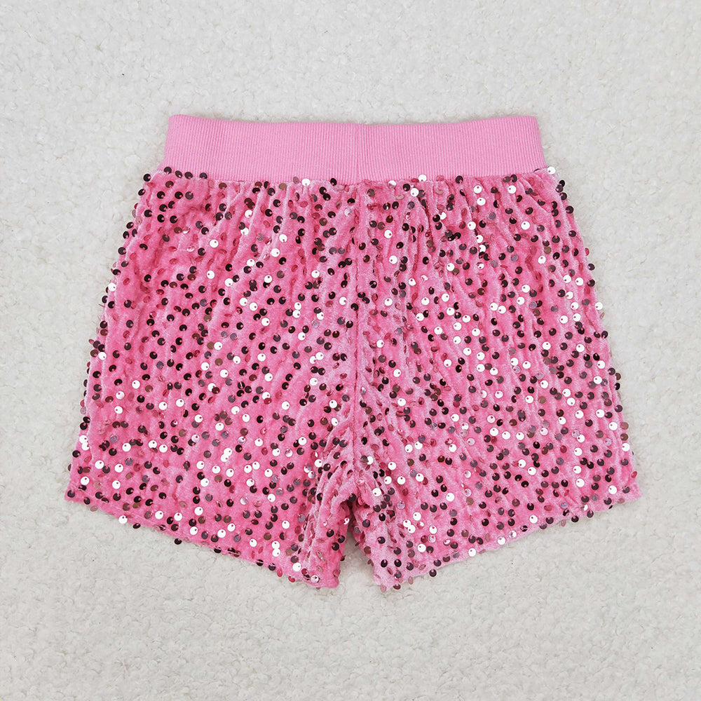 Baby Girl Sibling Sister Sequins Summer Shorts