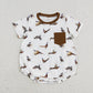 Baby Boy Short Sleeves Ducks Sibling Brother Romper Set