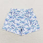 Baby Boy Girl Sibling Turtles Blue Summer Romper Dress Set