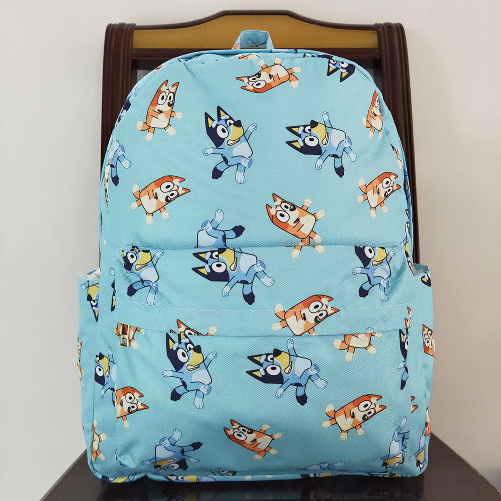 Baby Kids Dogs Blue Backpack Bags