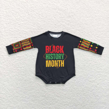 Baby Girl Black History Sibling Long Sleeves Romper Outfit