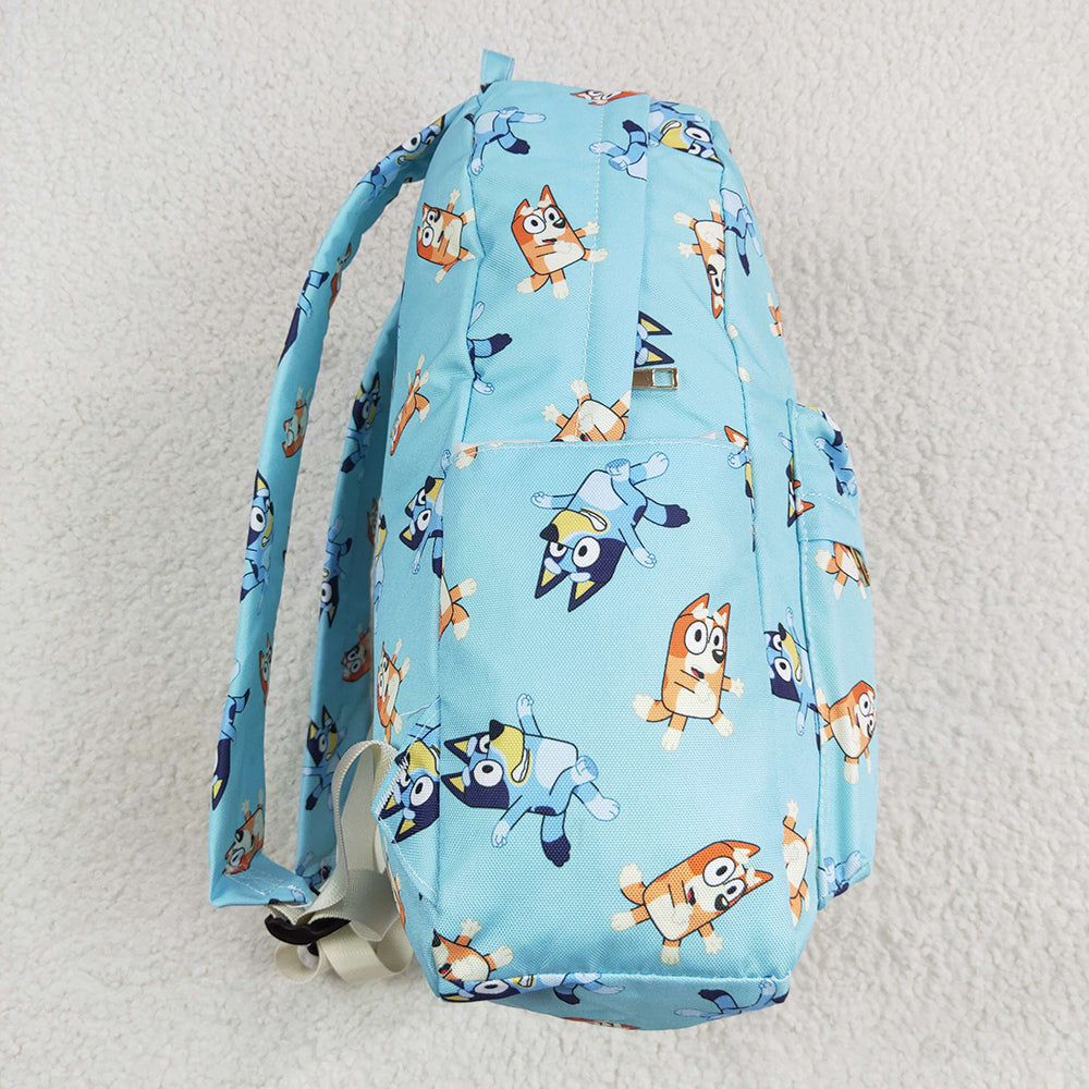 Baby Kids Dogs Blue Backpack Bags